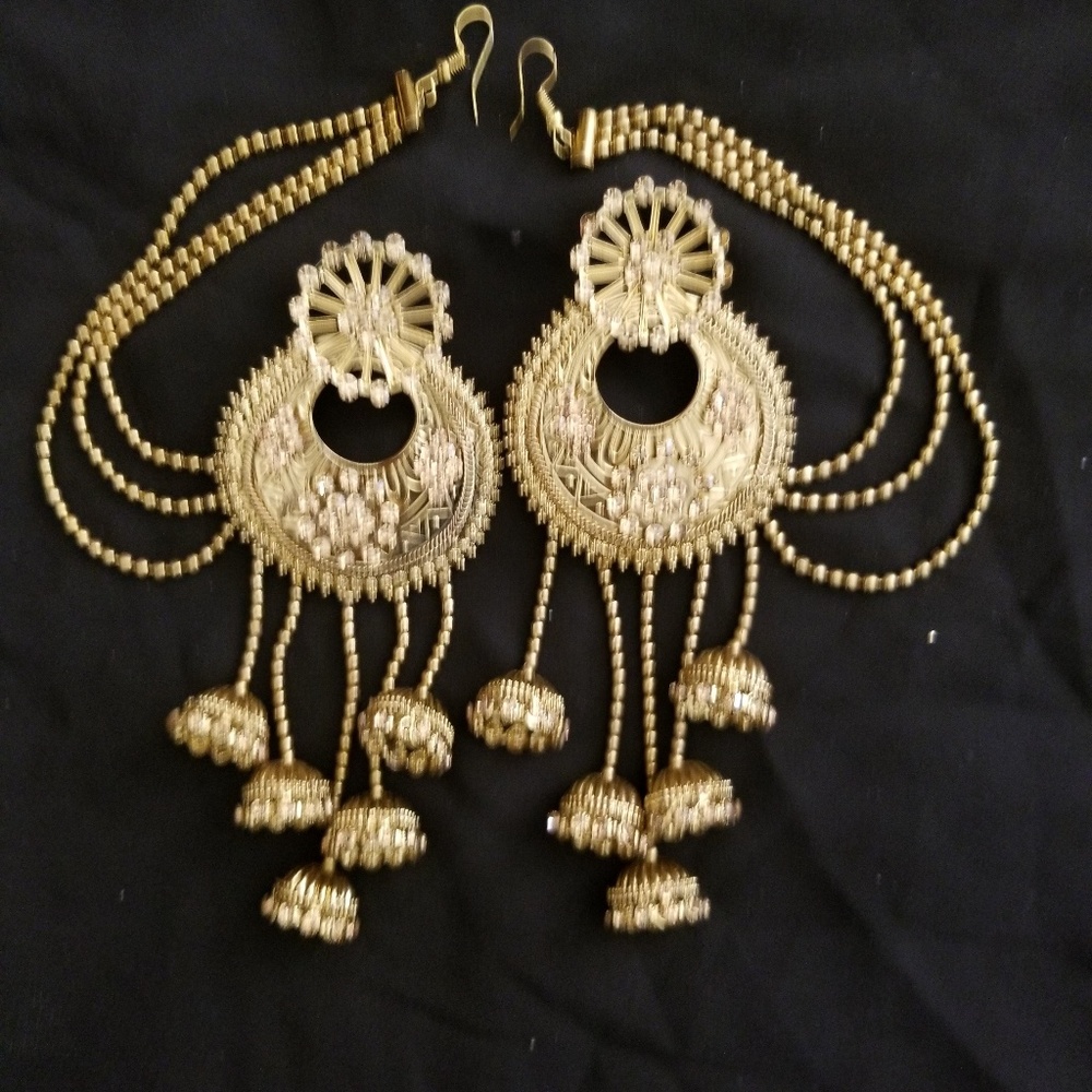 Big earrings